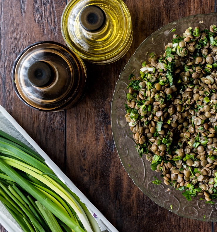 Falafel Inspired Lentils